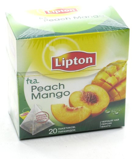 Чай Lipton Peach Mango с манго, персиком (пирамидки), 20*2 г.