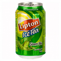 Lipton (Липтон) холодный чай зеленый (ж/б) 0.33 л.