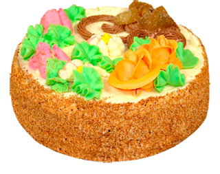 Торт бисквитно-кремовый (бисквитный торт), 1 кг., Добрынинский