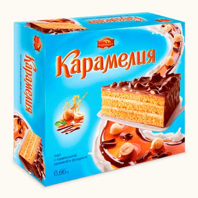 Торт Карамелия Черемушки, 660 гр.