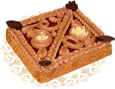 Торт ленинградский (песочный торт),  800 г., Добрынинский