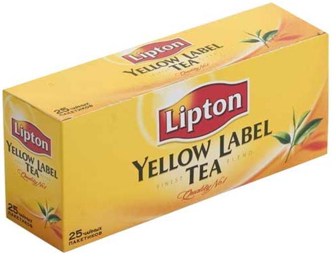 Чай Lipton Yellow Label, 25*2 г.