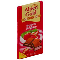 Шоколад клубника и йогурт молочный Альпен Гольд 100г. Крафт